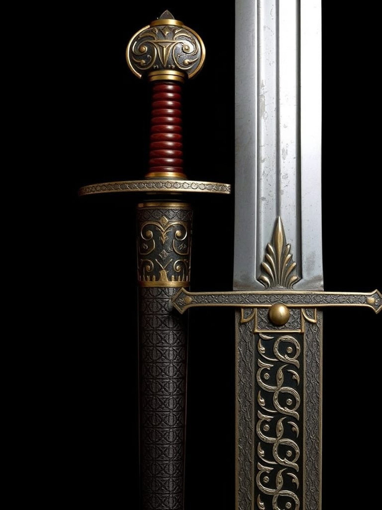 Spada Imperiale e della sua guaina affisch