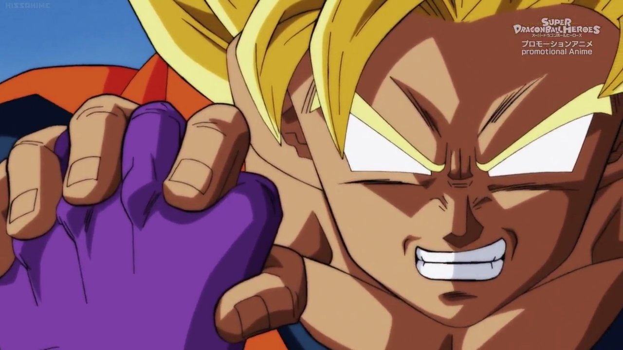 Super Dragon Ball Heroes - Season 1 Episode 2 : Goku Goes Berserk!  The Evil Saiyan's Rampage!