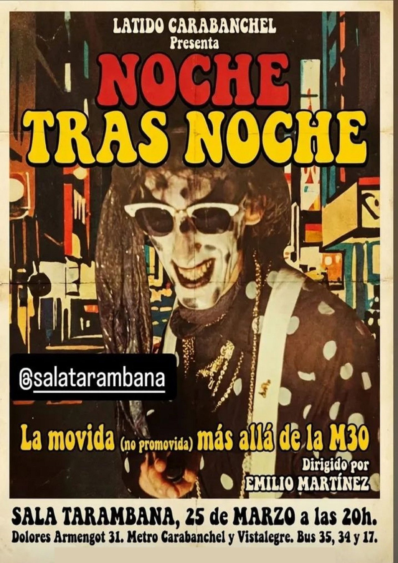 Noche Tras Noche Backdrop