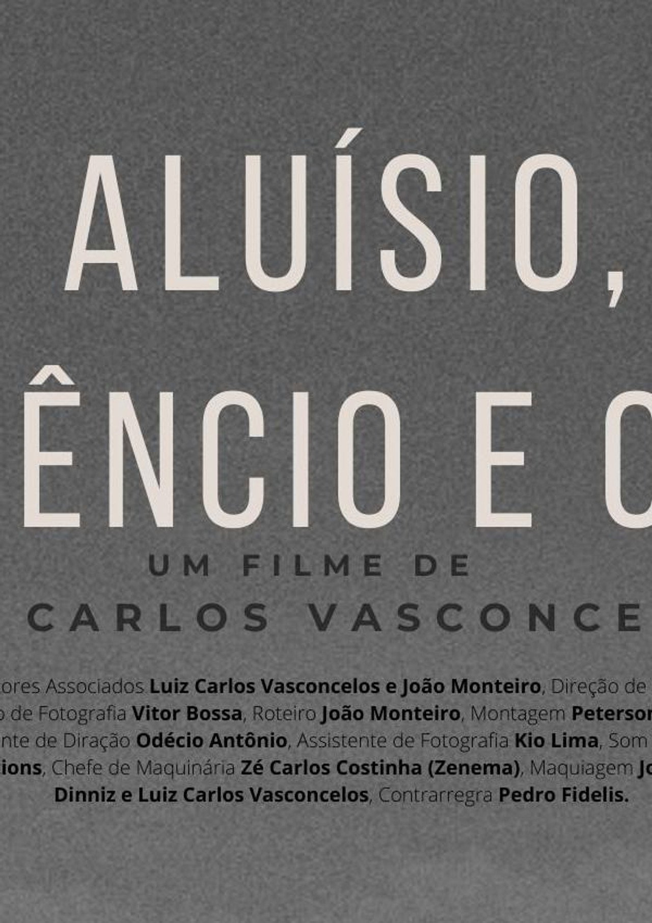 Aluísio, O Silêncio E O Mar filmaffisch
