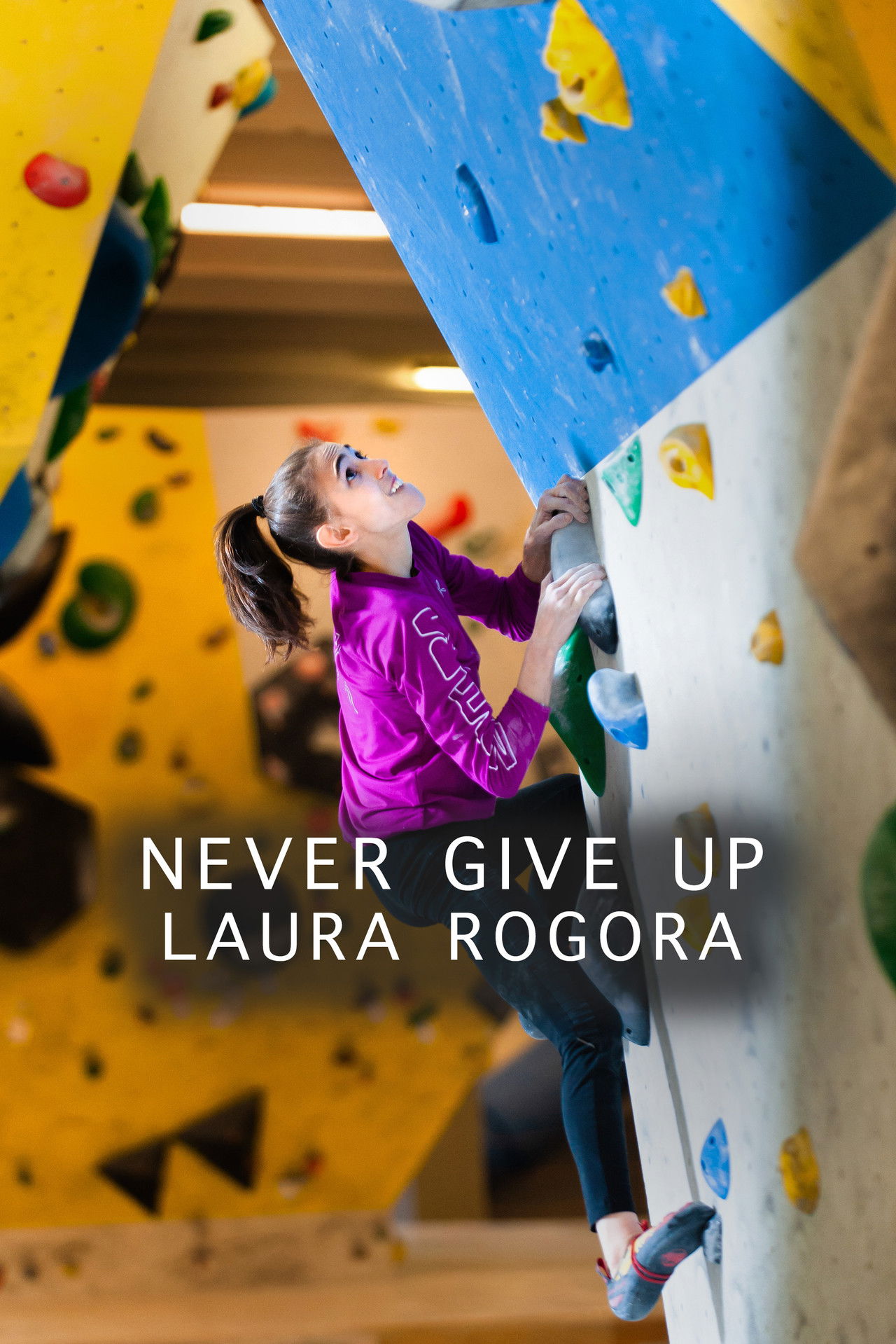 Never give up Laura Rogora Backdrop