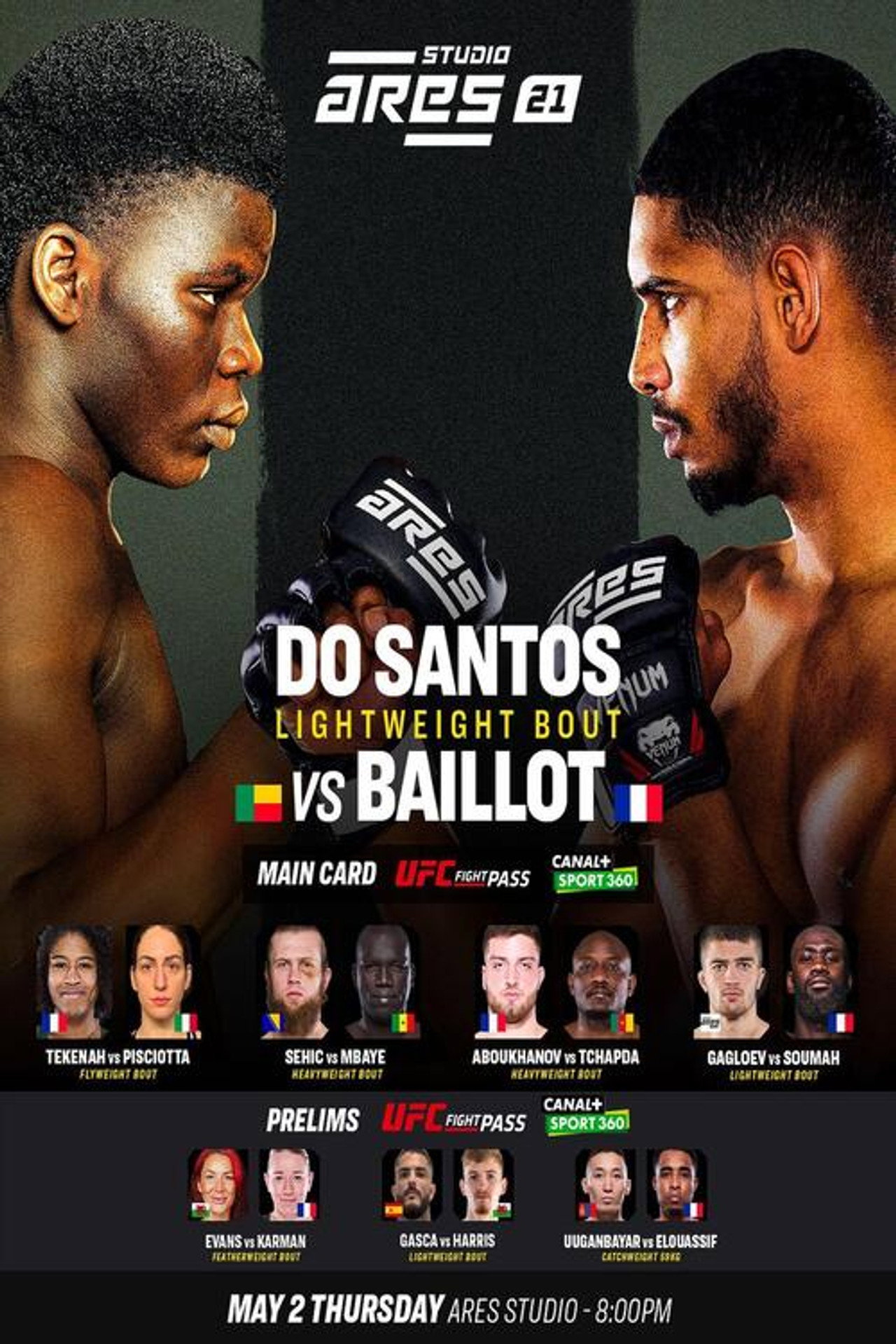 ARES 21: Do Santos vs. Baillot filmaffisch