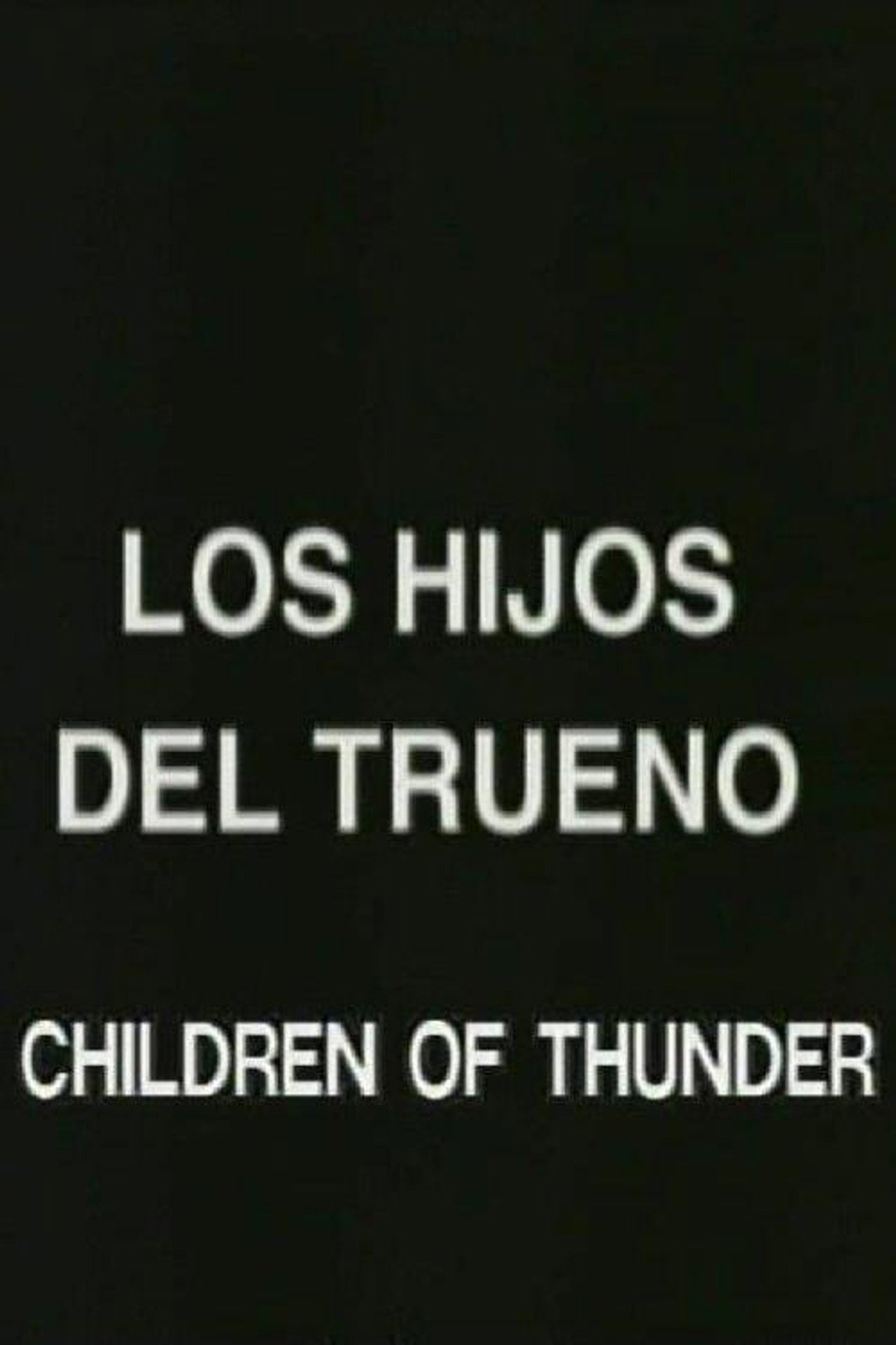 Los hijos del trueno filmaffisch