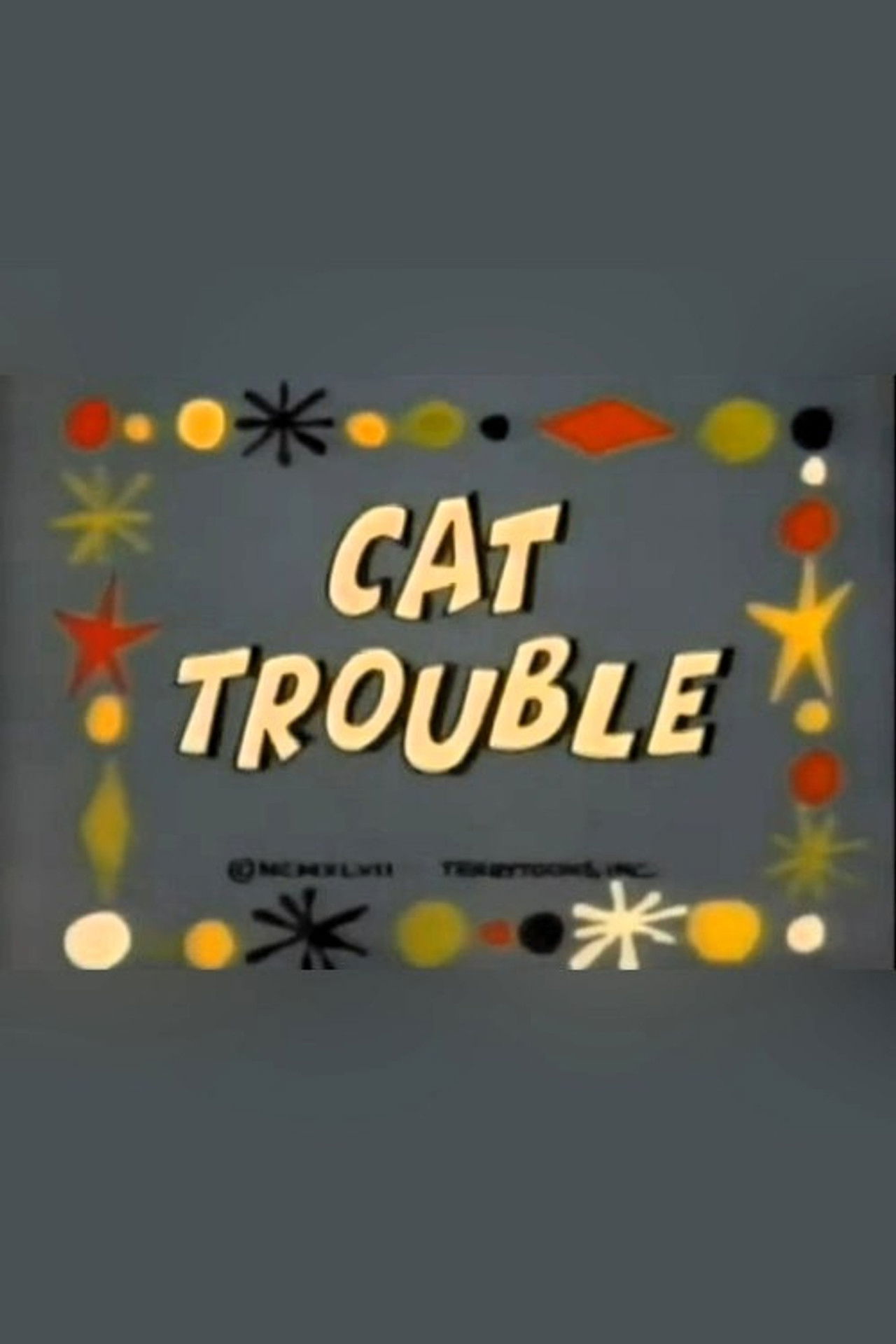 Cat Trouble Backdrop
