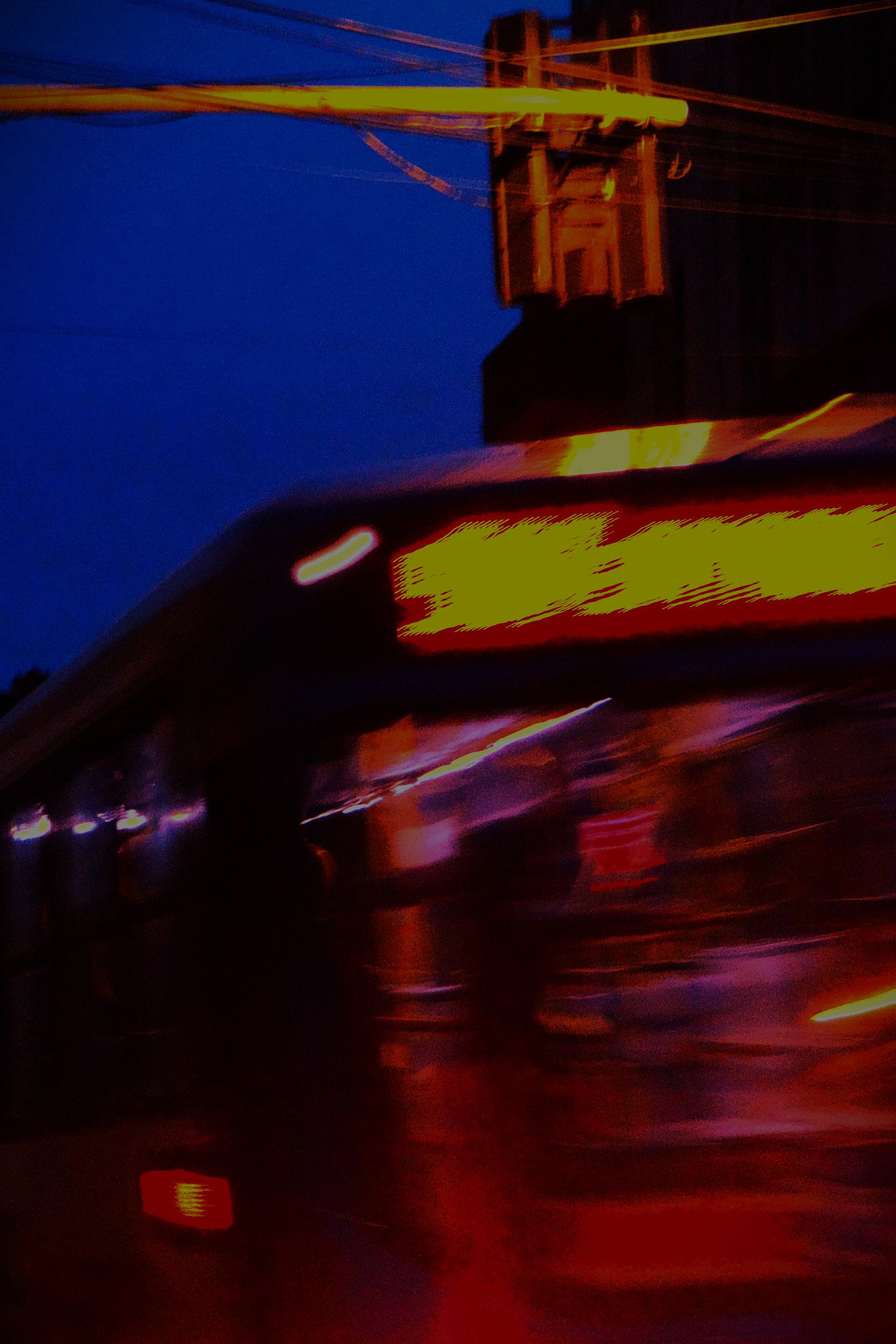 A Chegada Do Ônibus Na Madrugada Da Cidade Do Céu Roxo filmaffisch