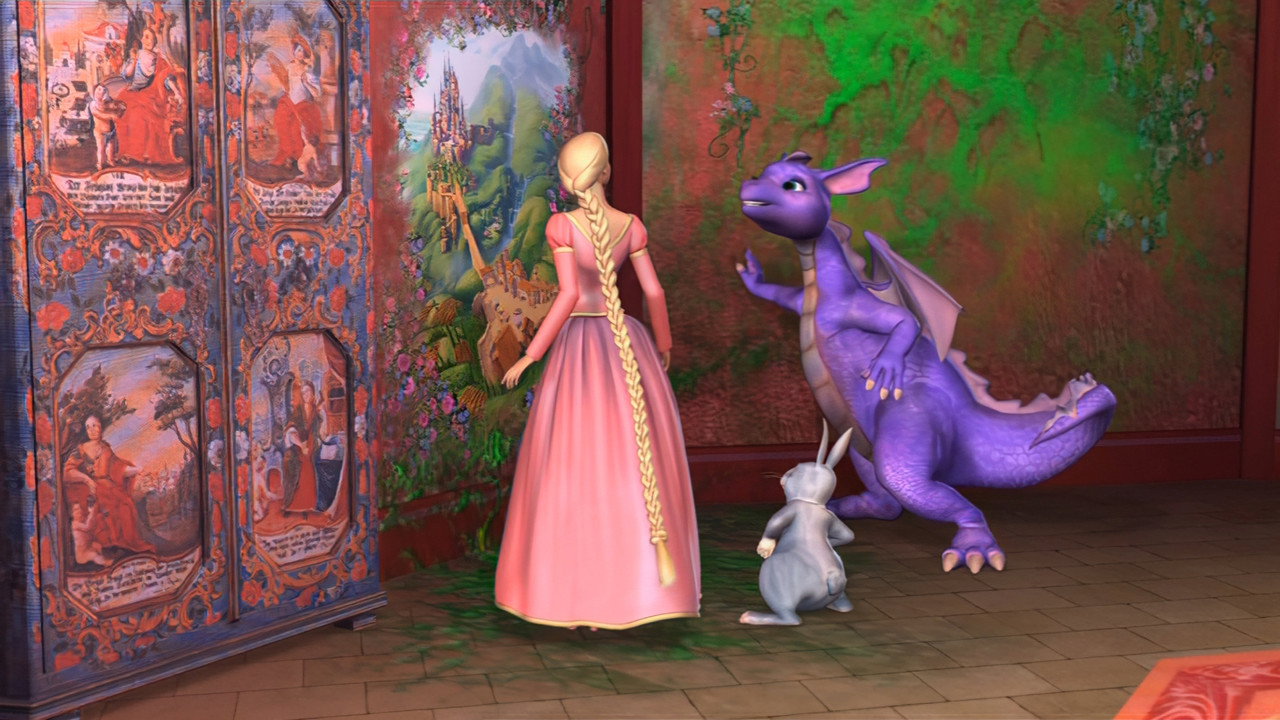 Barbie as Rapunzel background 54