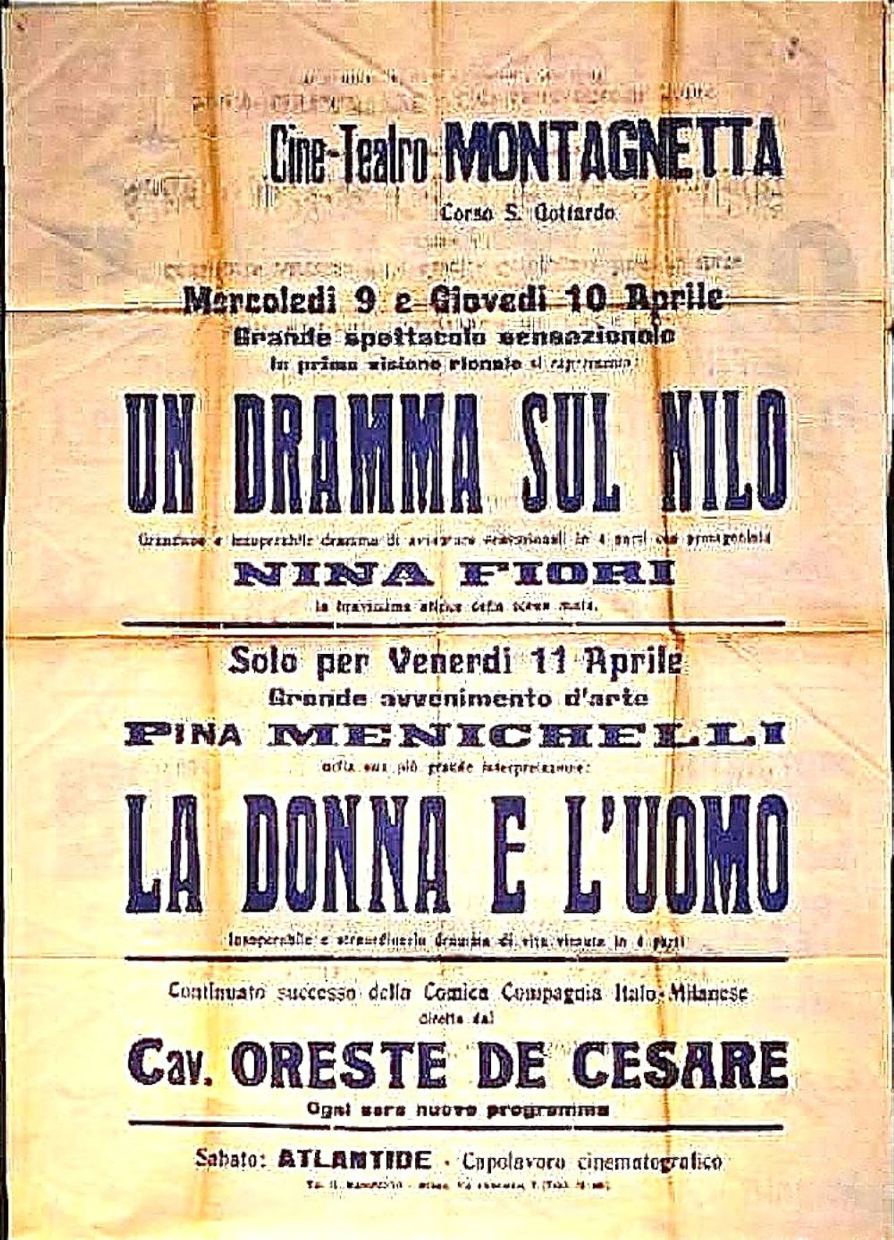 La donna e l'uomo Backdrop