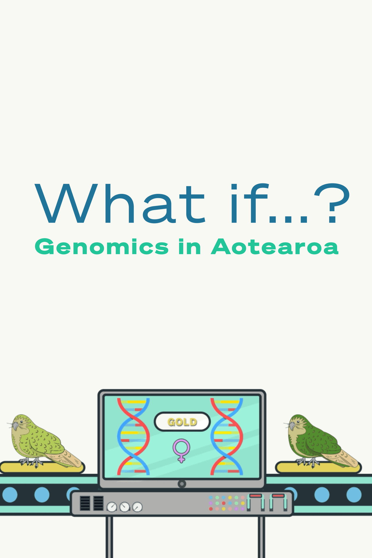 What if...? Genomics in Aotearoa affisch