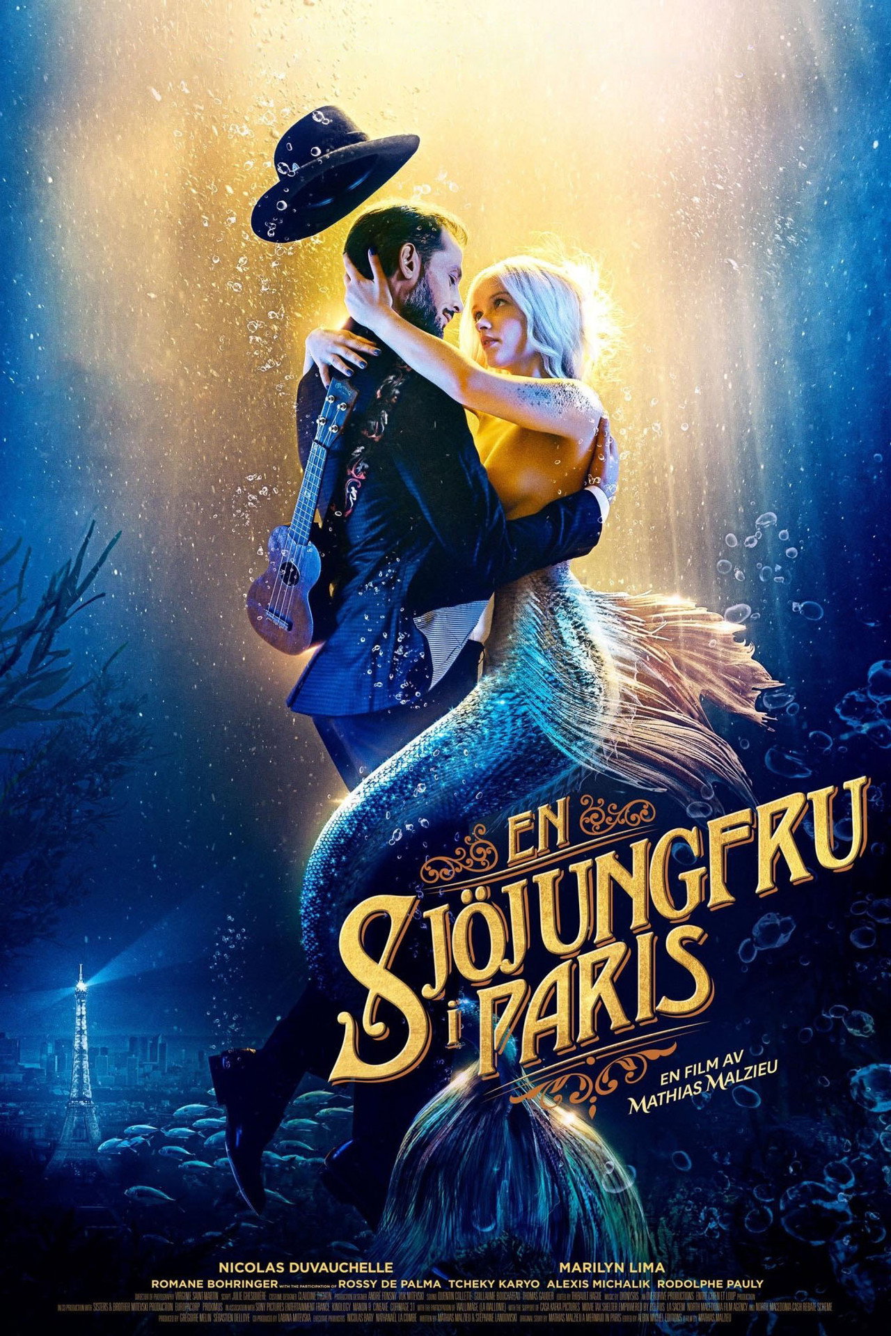 En sjöjungfru i Paris filmaffisch