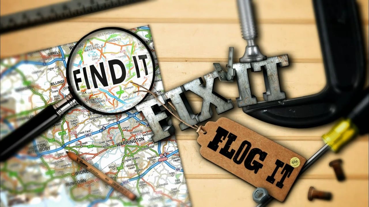 Find It, Fix It, Flog It background