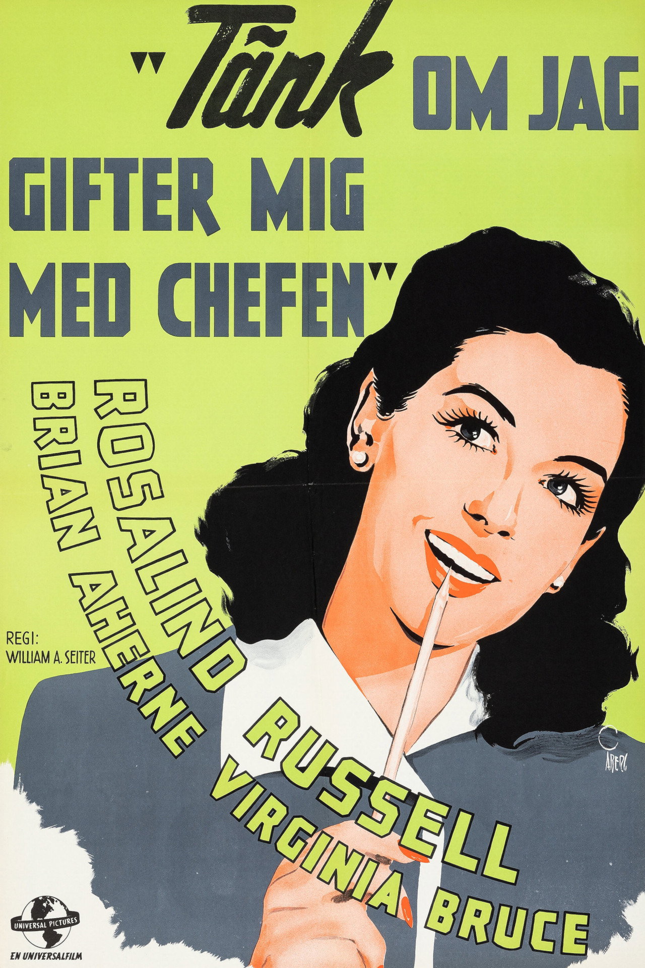 Tänk, om jag gifter mig med chefen filmaffisch
