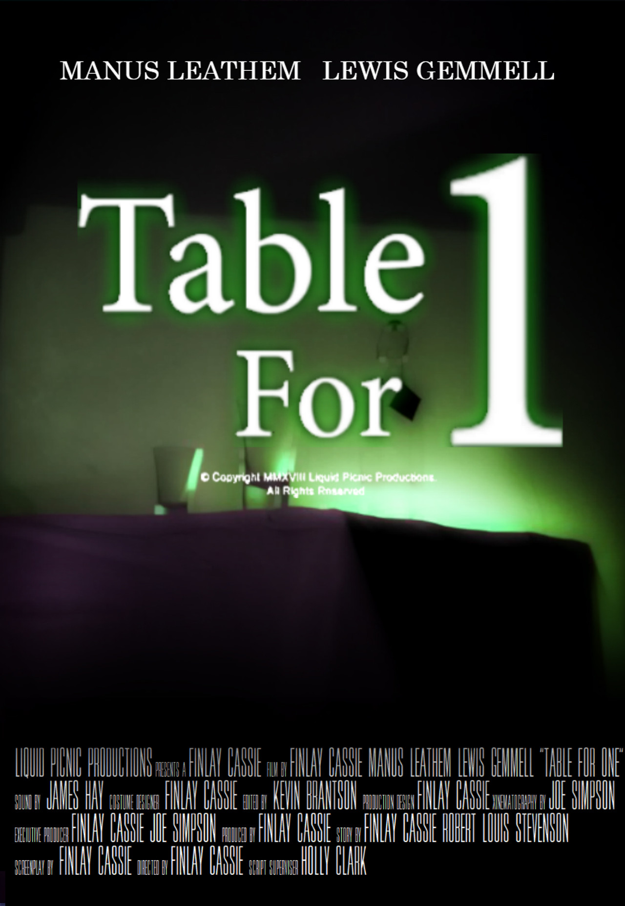 Table For One filmaffisch