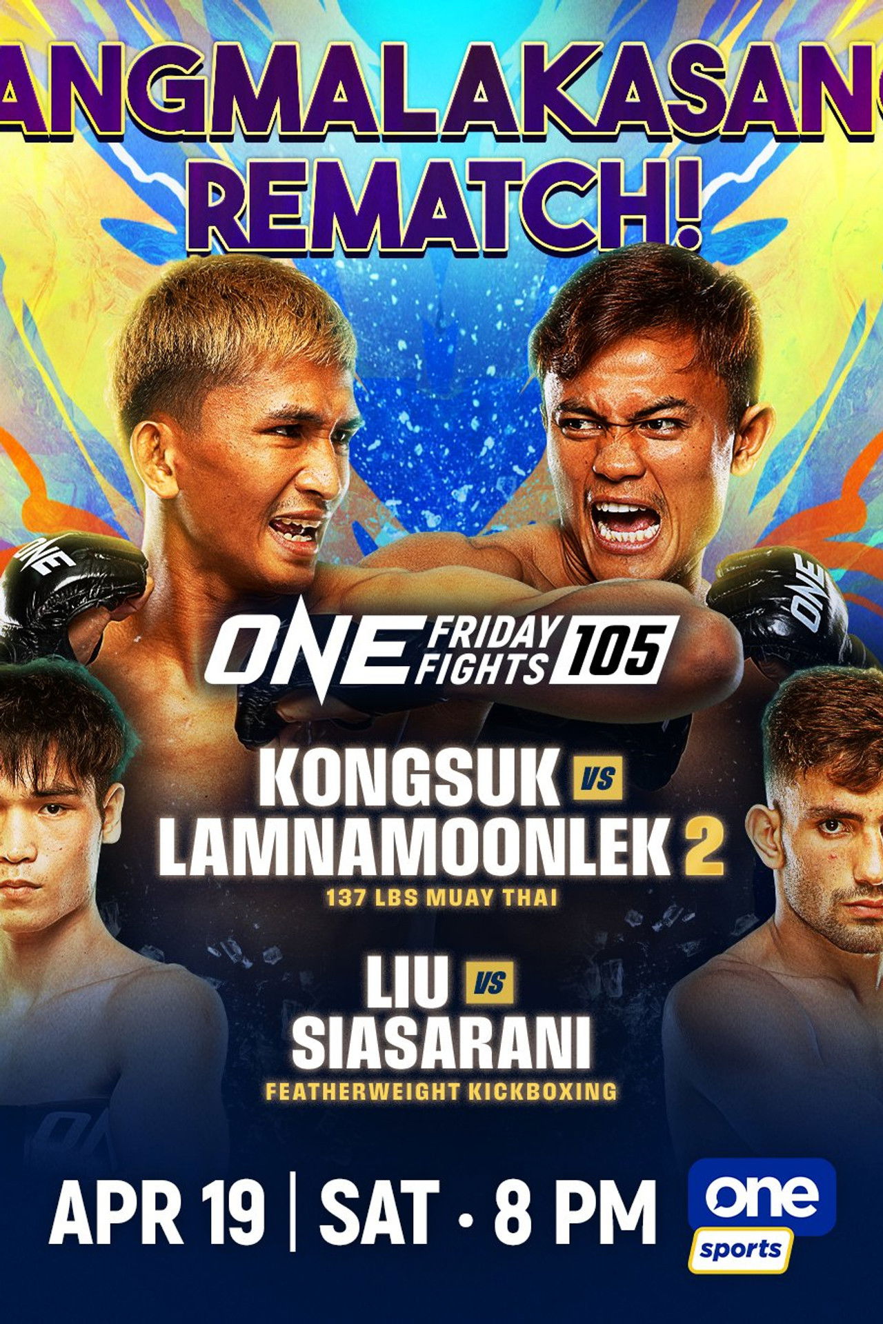 ONE Friday Fights 105: Kongsuk vs. Lamnamoonlek 2 Backdrop