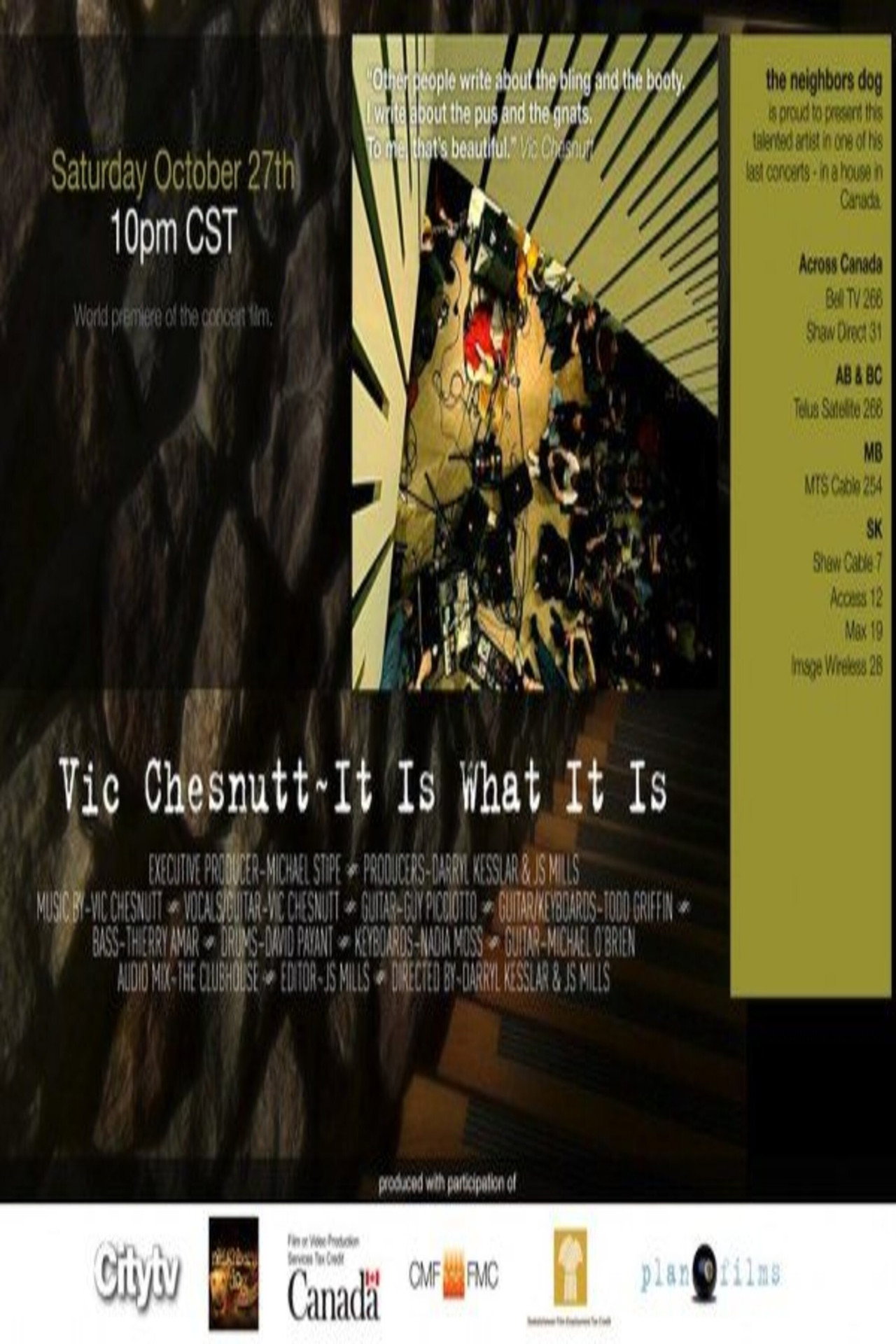 Vic Chesnutt - IT IS WHAT IT IS filmaffisch