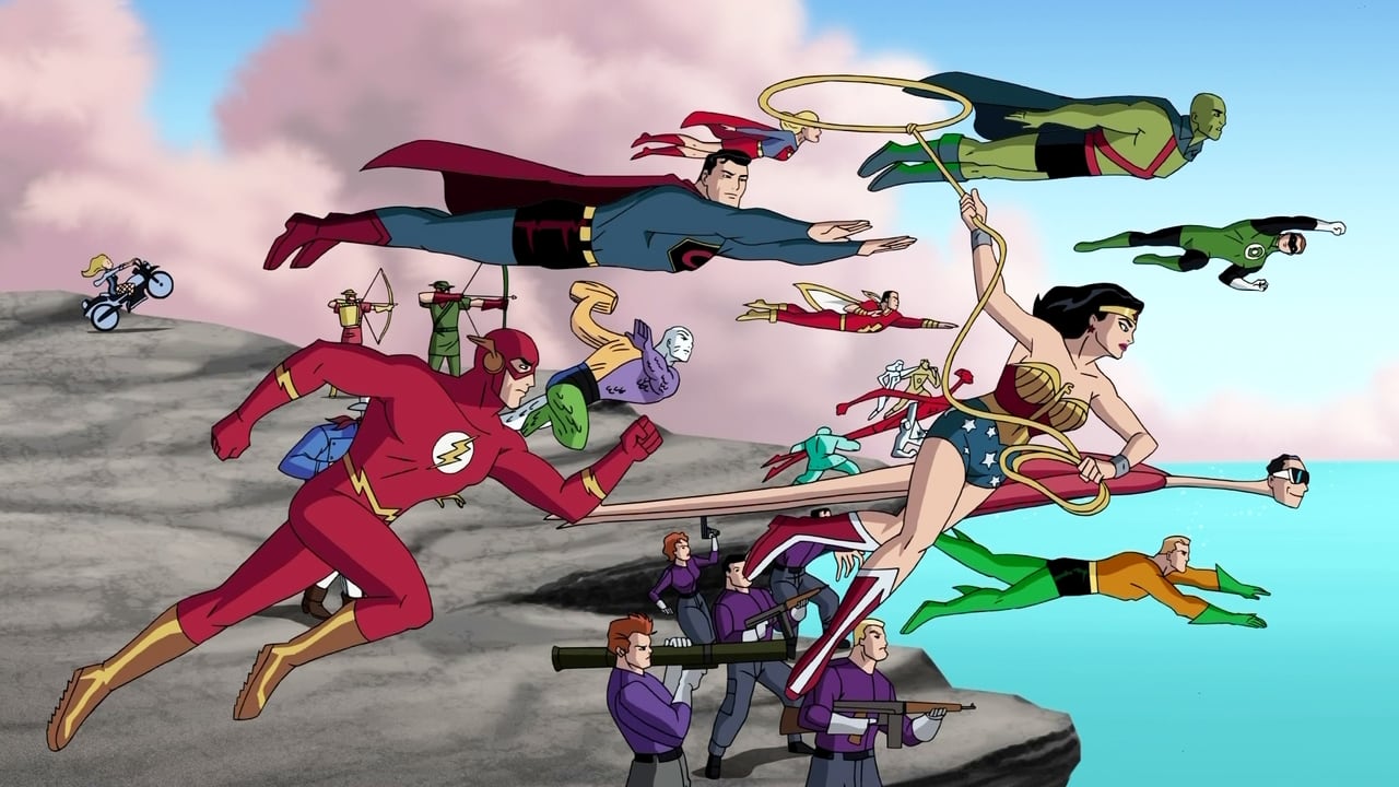 Scen från Justice League: The New Frontier