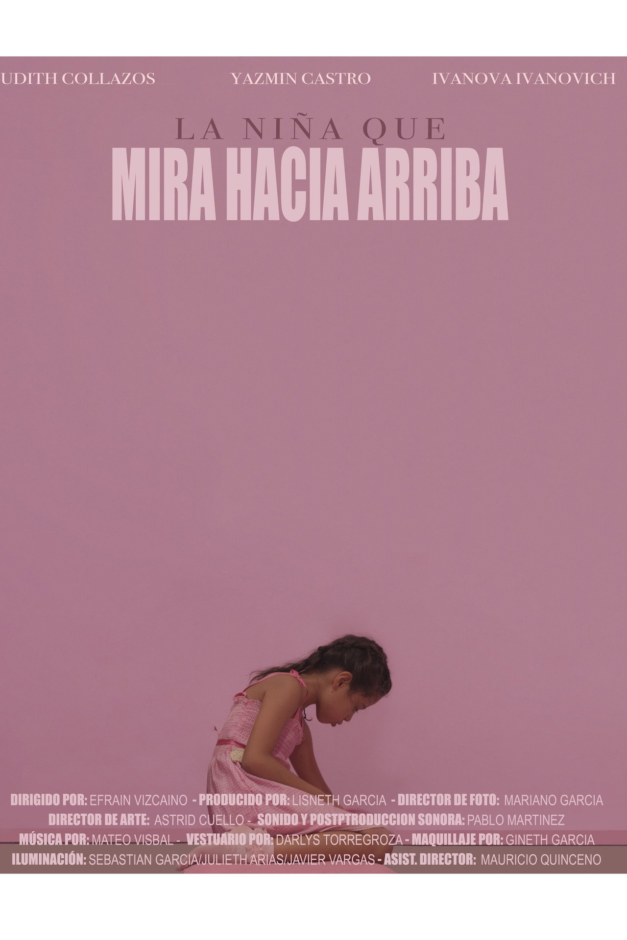 La niña que mira hacia arriba filmaffisch