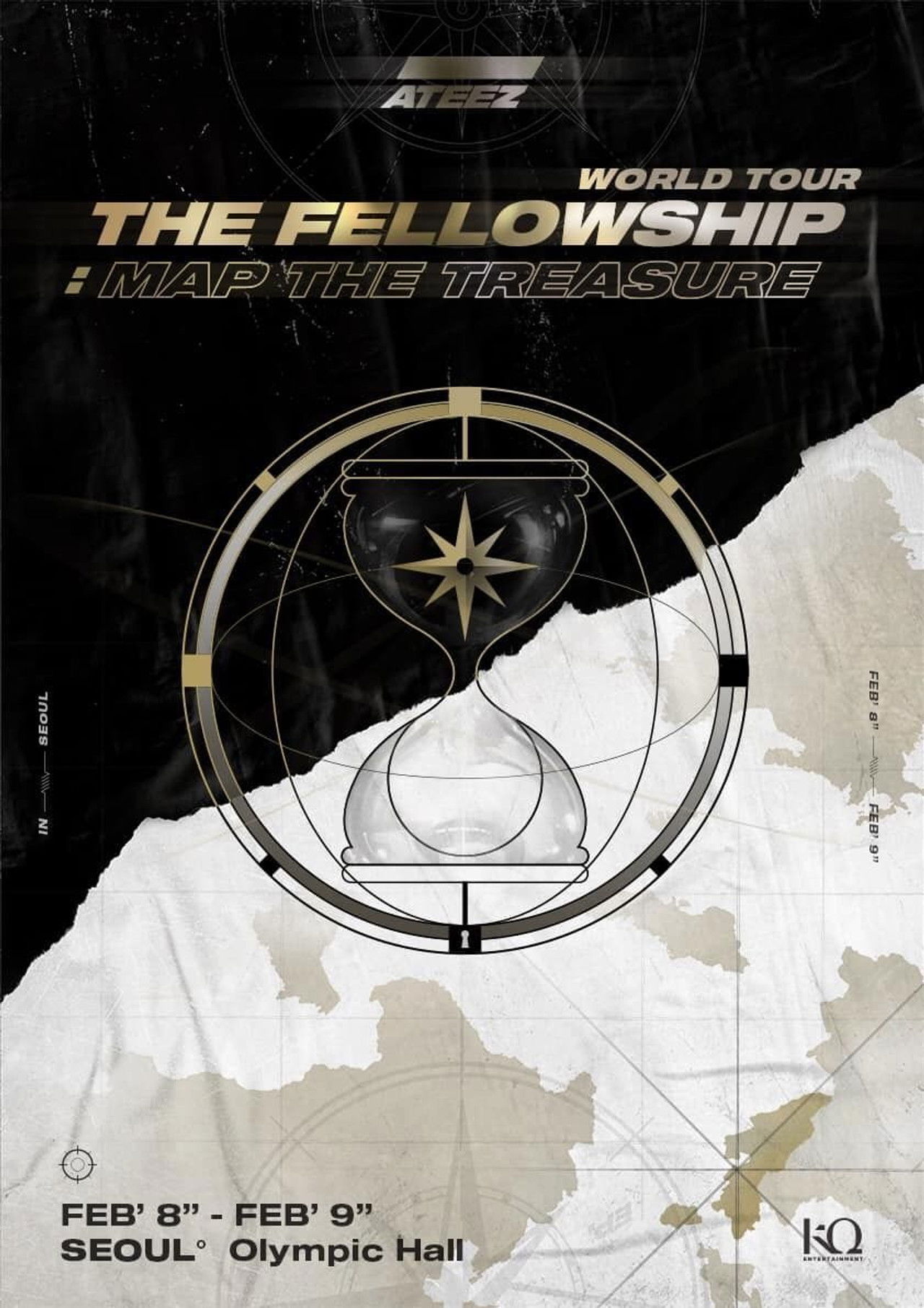 ATEEZ WORLD TOUR [THE FELLOWSHIP: MAP THE TREASURE SEOUL Backdrop