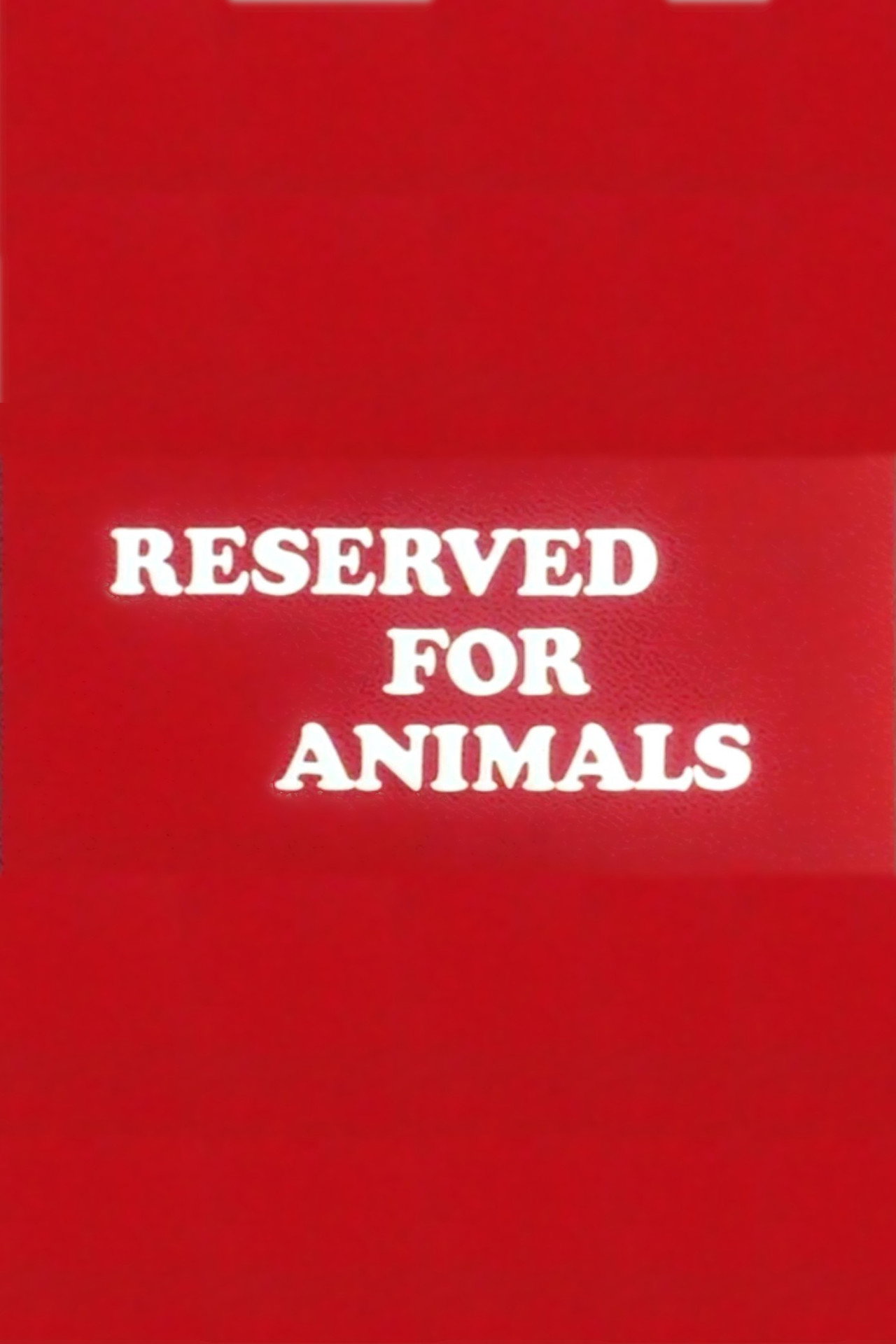 Reserved for Animals Backdrop