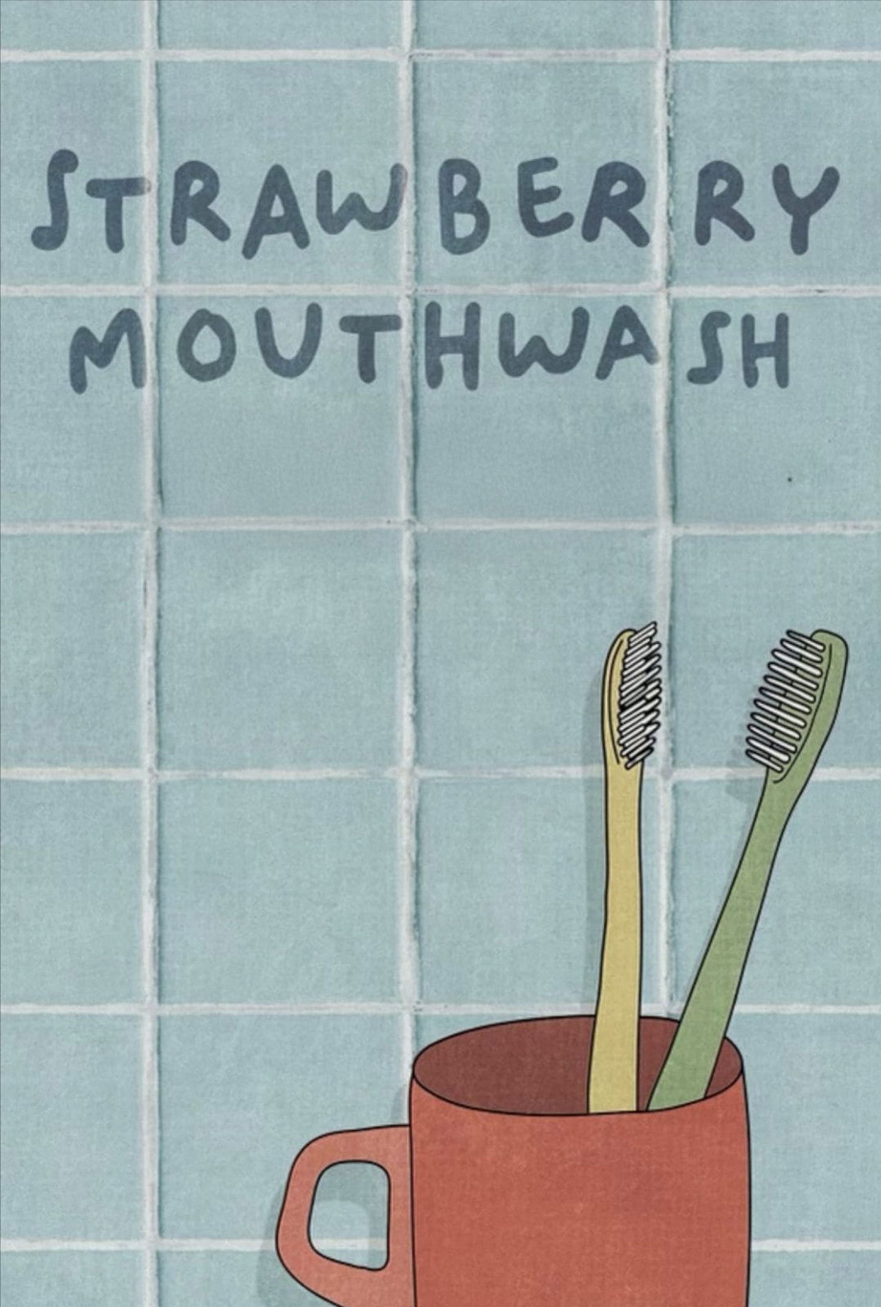 Strawberry Mouthwash Backdrop