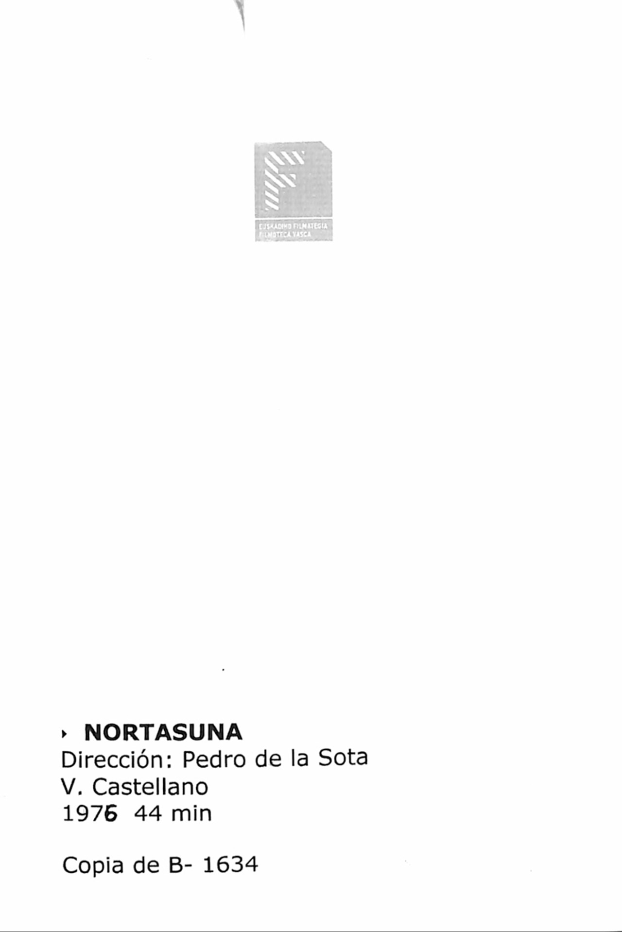 Nortasuna filmaffisch