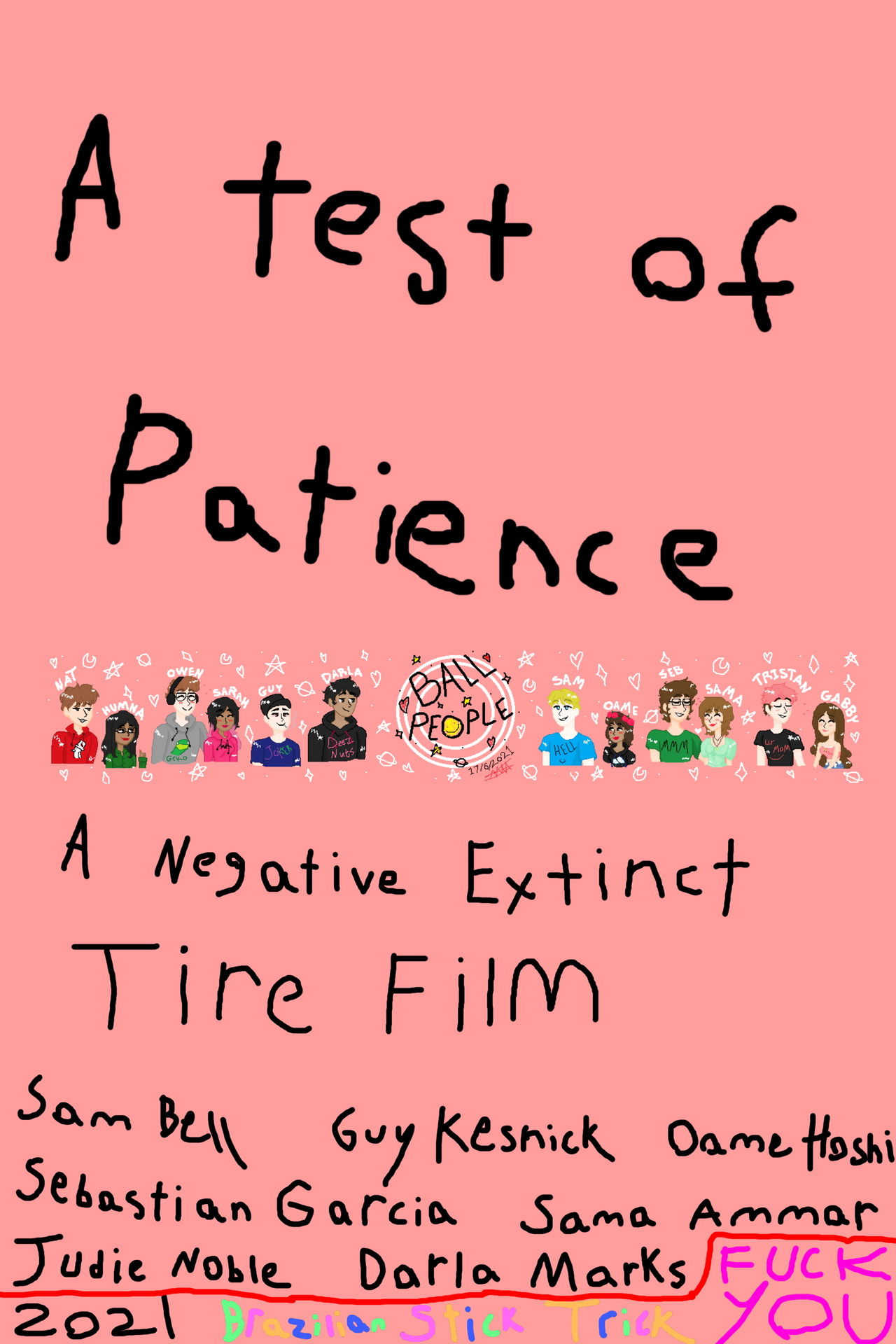 A Test of Patience: A Negative Extinct Tire Film Backdrop