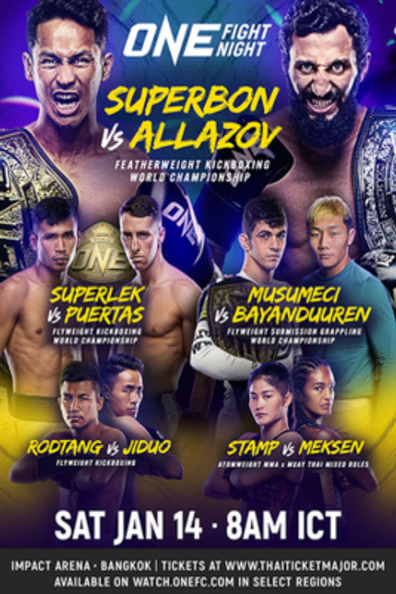 ONE Fight Night 6: Superbon vs. Allazov filmaffisch