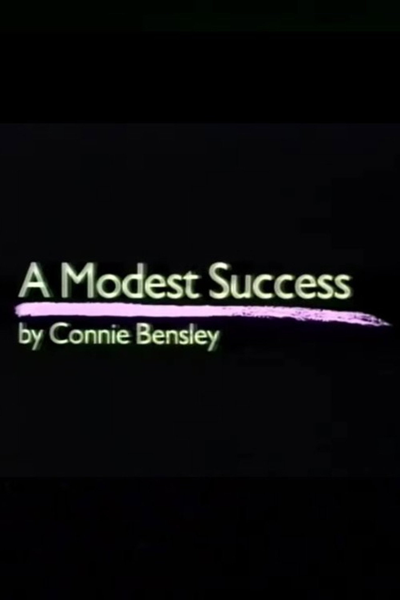 A Modest Success Backdrop