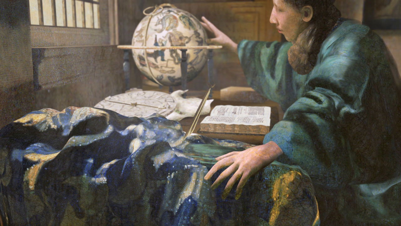 Les petits secrets des grands tableaux — L'Astronome, 1668, Johannes Vermeer