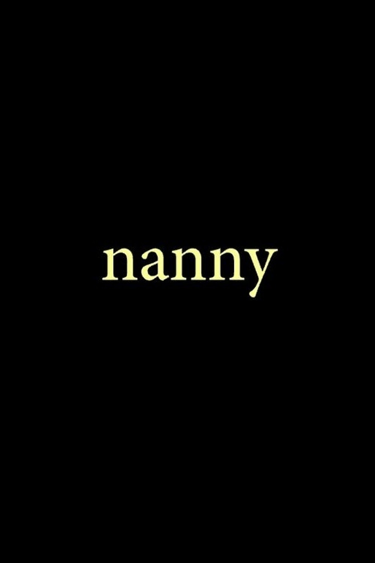 Nanny filmaffisch