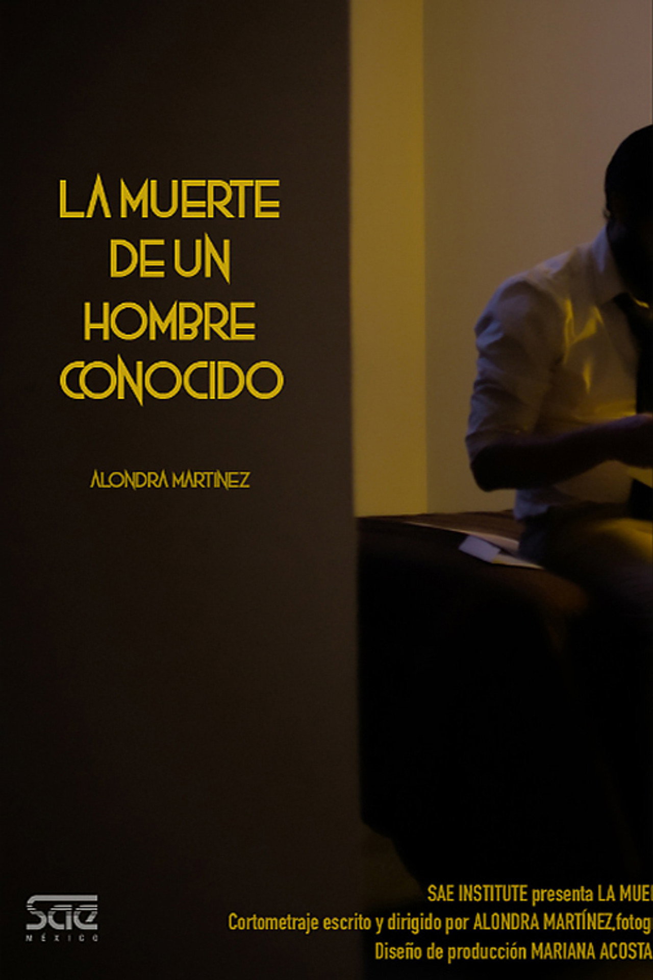 La muerte de un hombre conocido filmaffisch