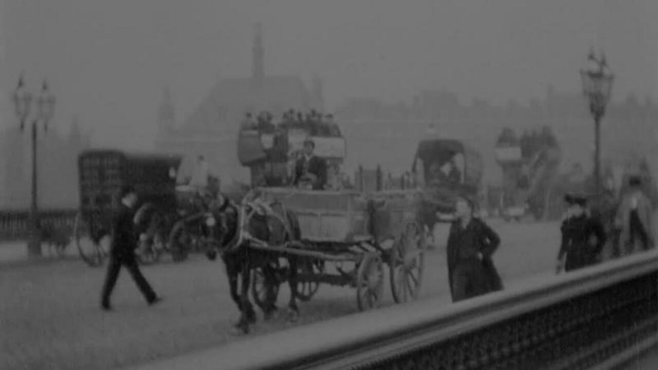 Scen från Blackfriars Bridge