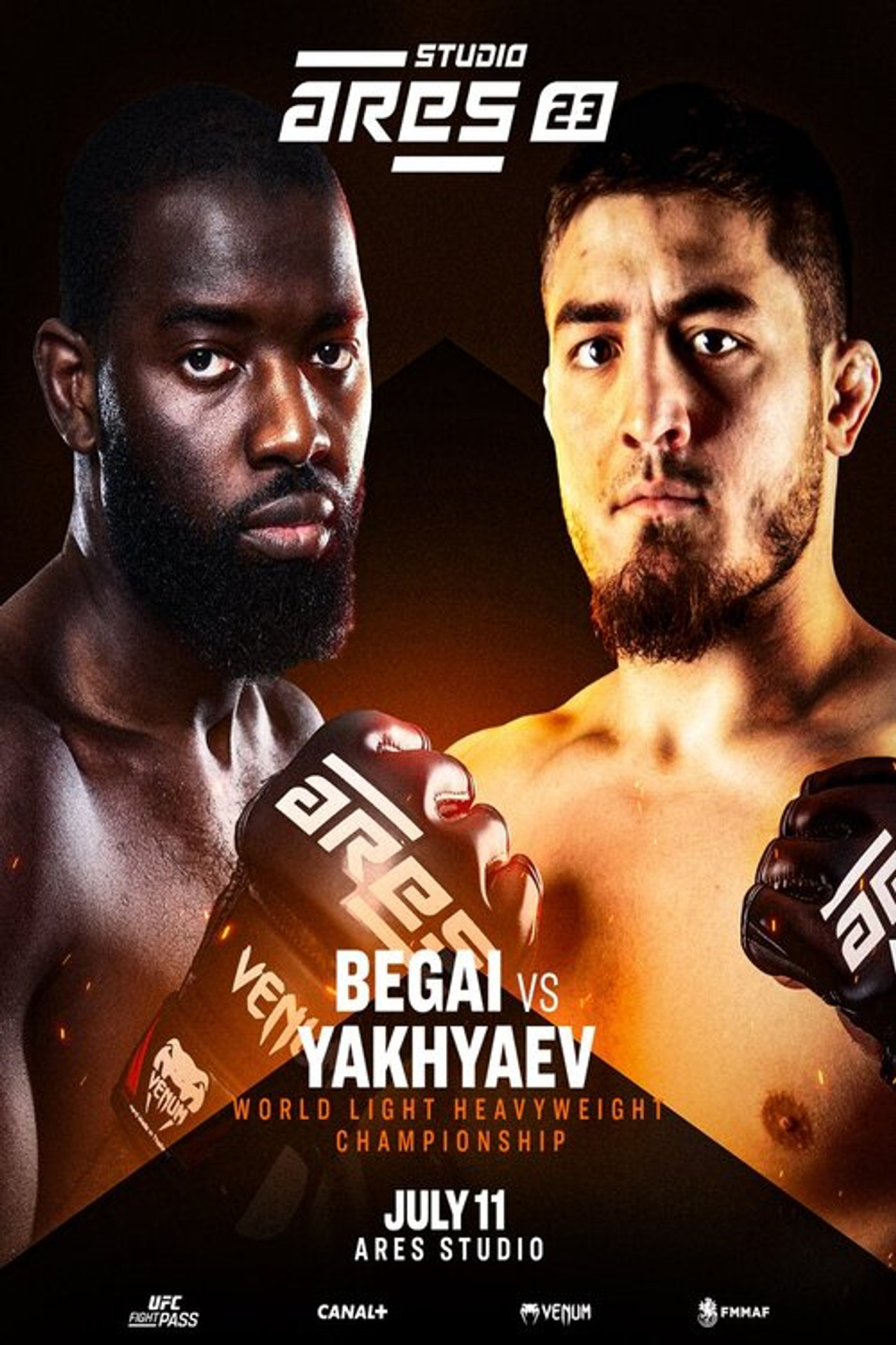 ARES 23 Studio: Begai vs. Yakhyaev filmaffisch