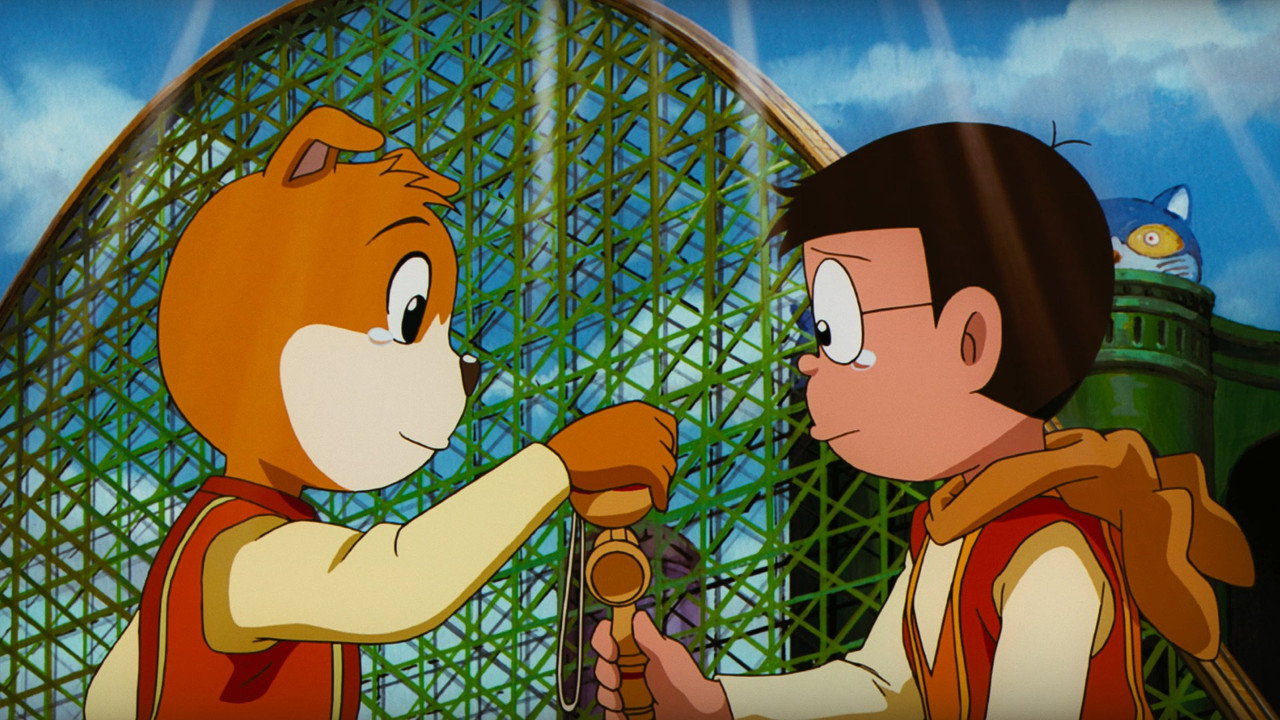 Cinematic still from the movie Doraemon: Nobita in the Wan-Nyan Spacetime Odyssey