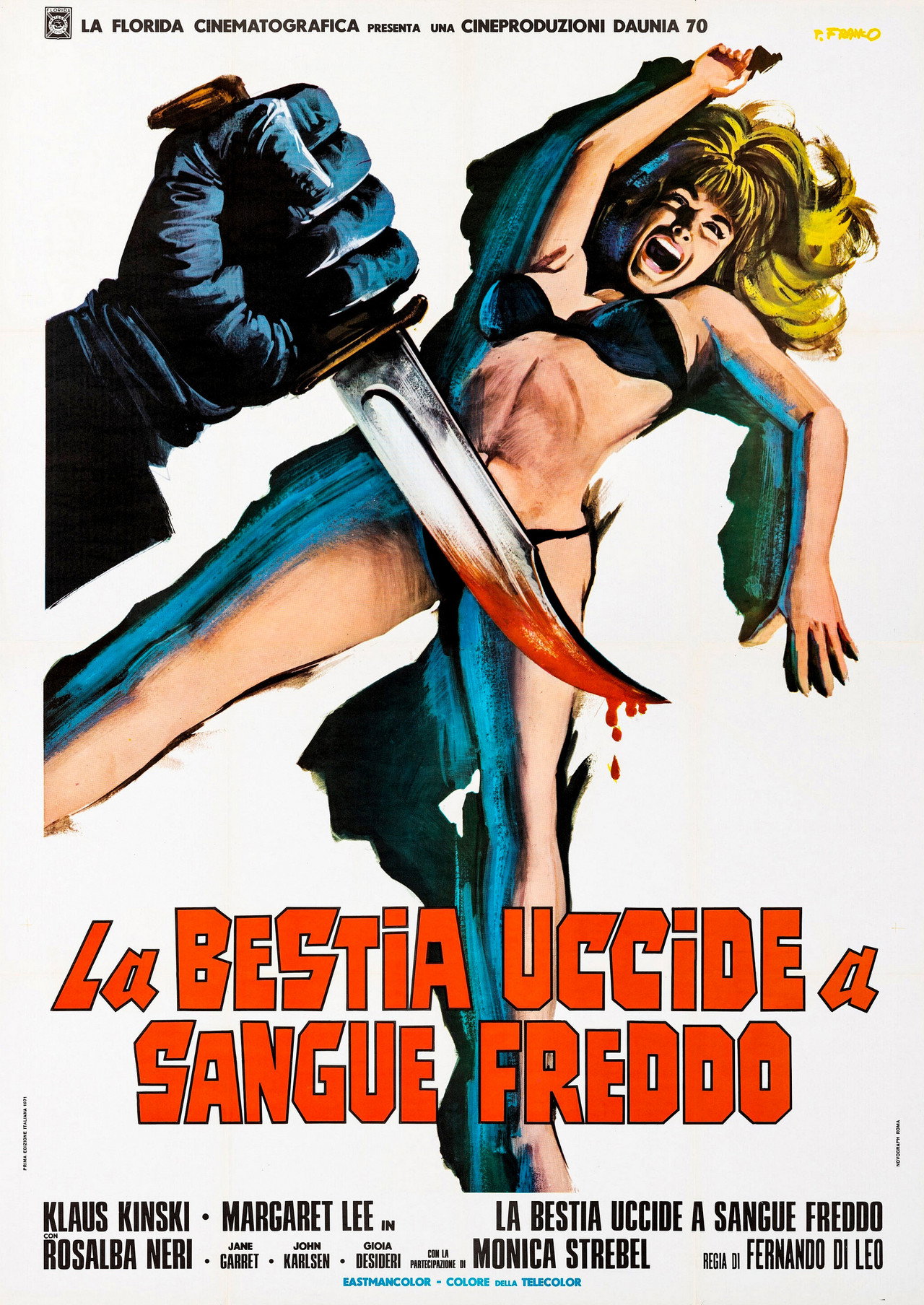 La bestia uccide a sangue freddo filmaffisch