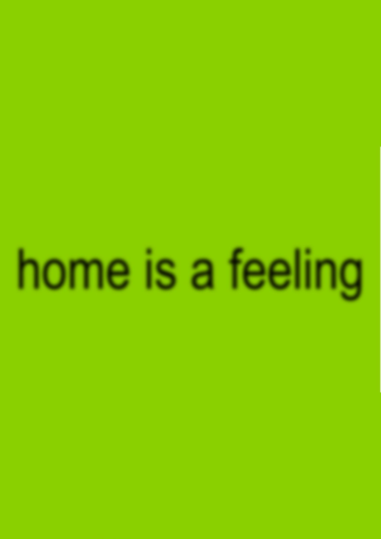 home is a feeling filmaffisch