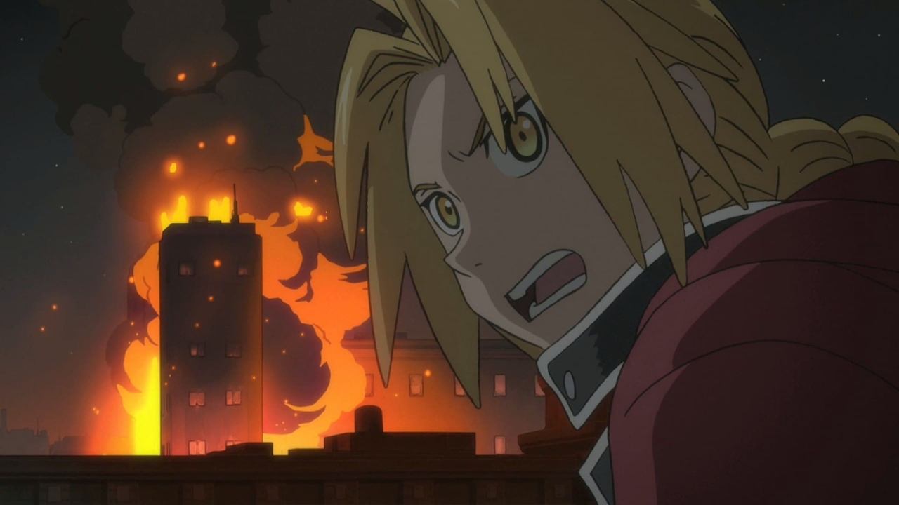 Scen från Fullmetal Alchemist: The Sacred Star of Milos