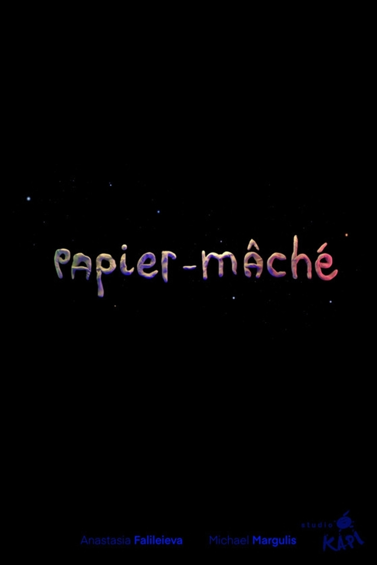 Papier-mâché filmaffisch