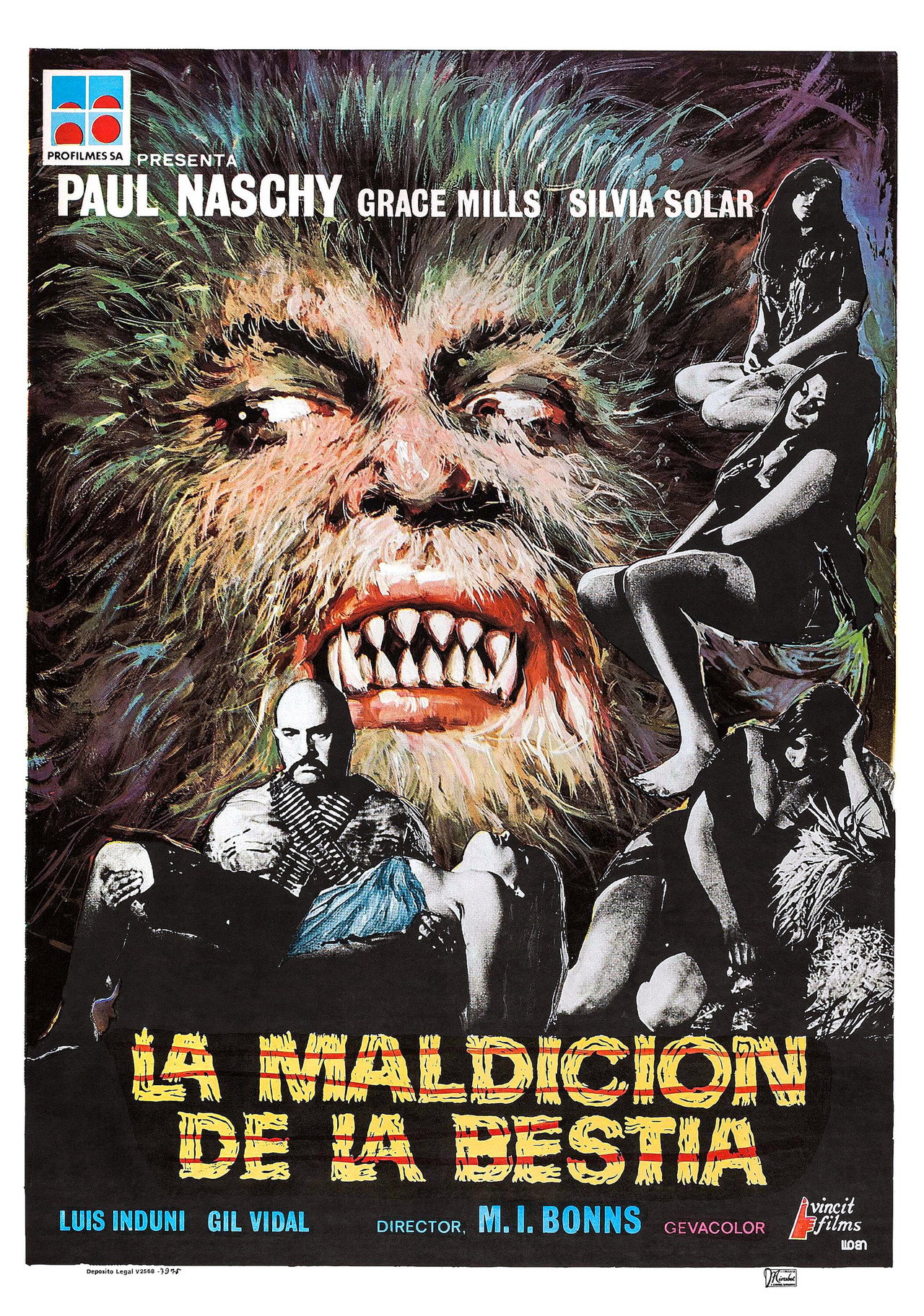La maldición de la bestia filmaffisch
