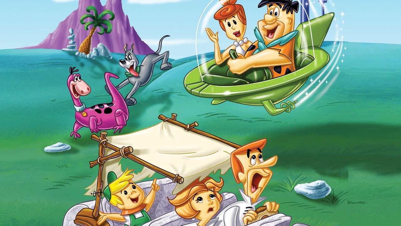 Scen från Familjen Flinta möter Jetsons