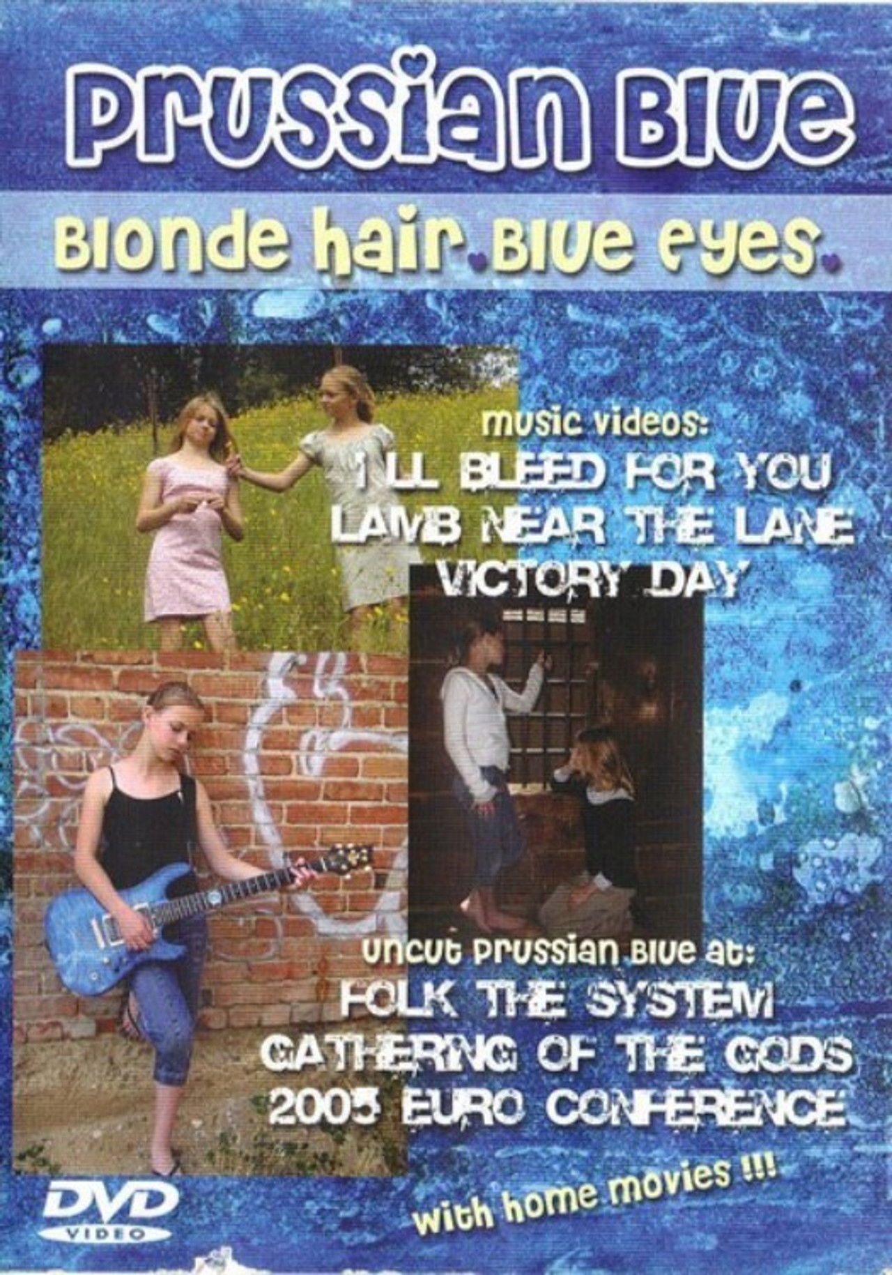 Prussian Blue: Blonde Hair Blue Eyes Backdrop