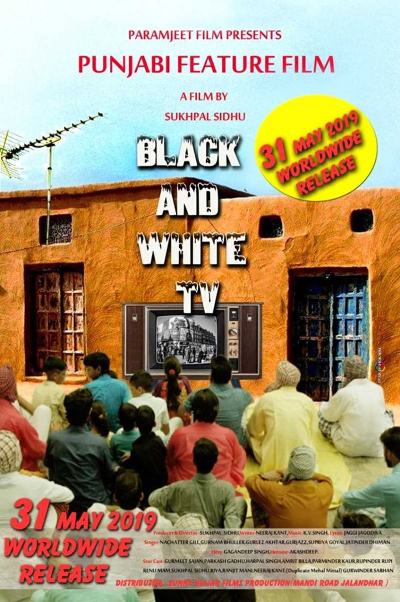 BLACK AND WHITE TV filmaffisch