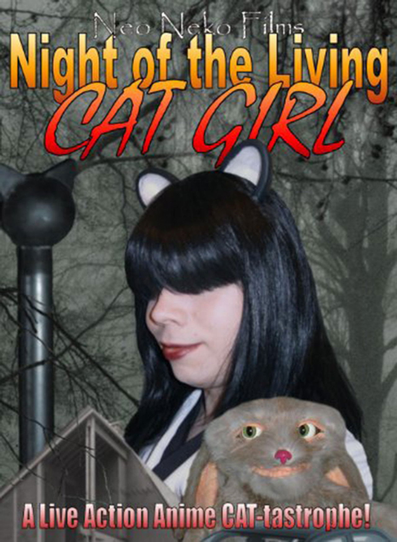 Night of the Living Cat Girl Backdrop
