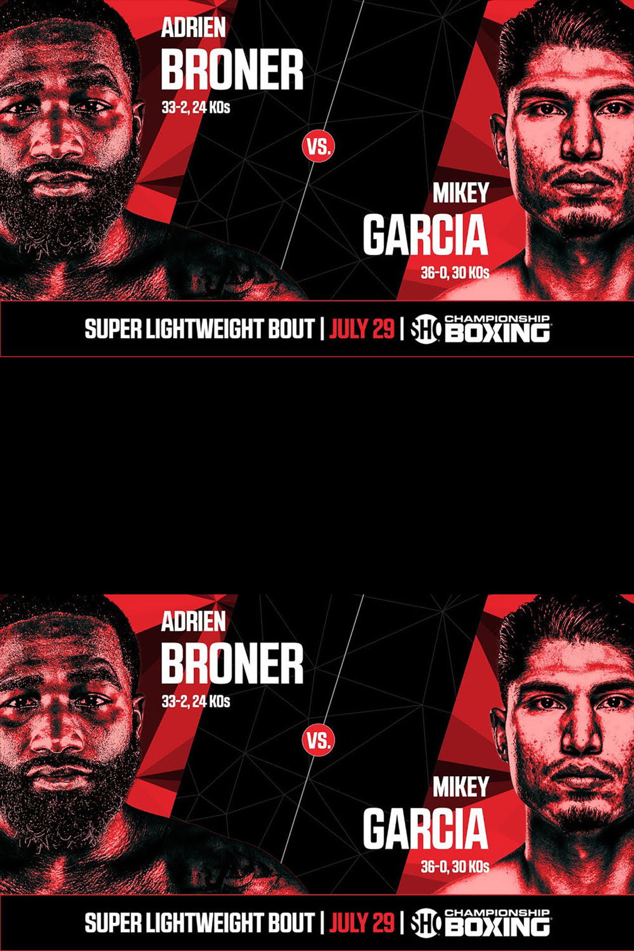 Adrien Broner vs. Mikey Garcia filmaffisch