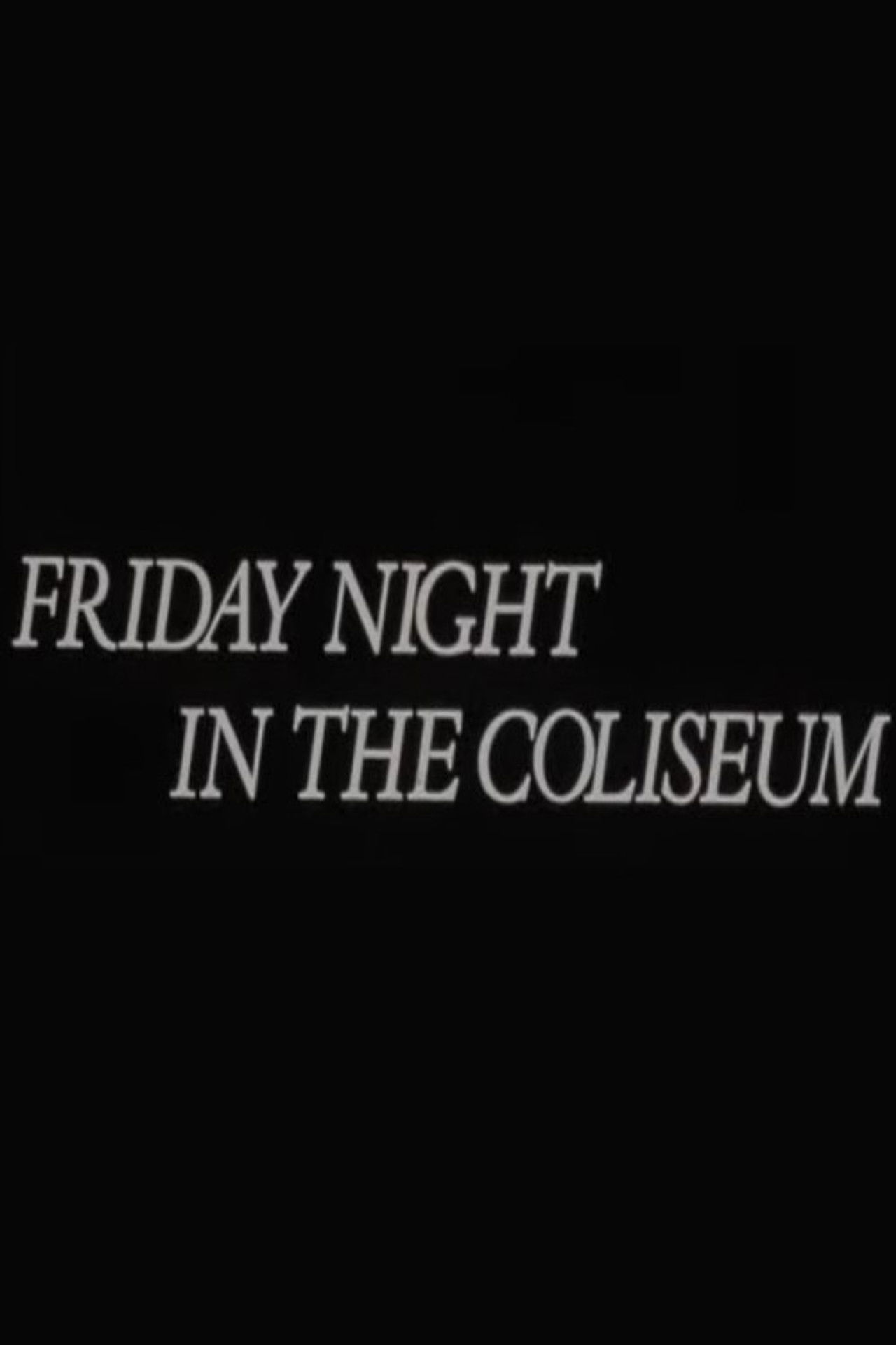 Friday Night in the Coliseum Backdrop