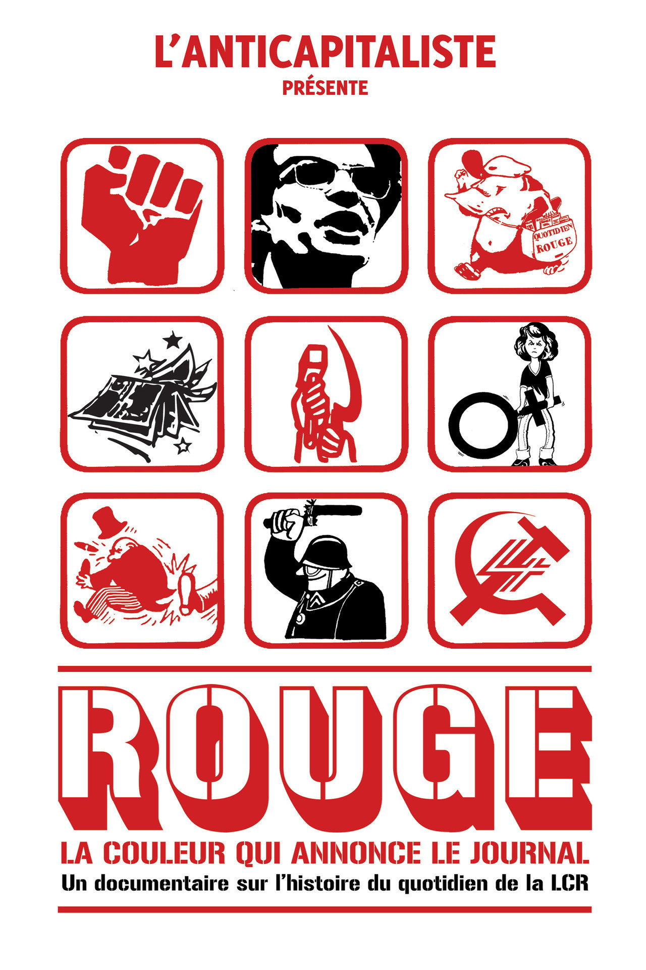 Rouge, la couleur qui annonce le journal filmaffisch
