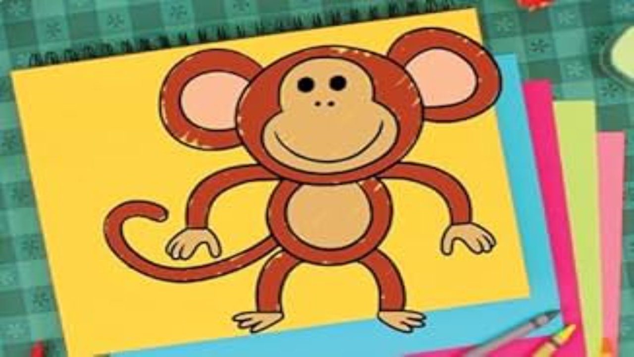 Super Simple Draw - Season 1 Episode 39 : How To Draw A Monkey