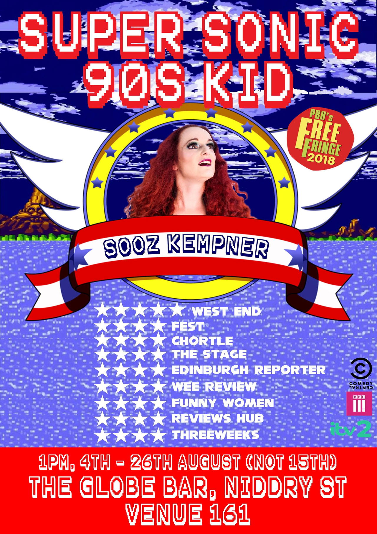 Sooz Kempner: Super Sonic 90s Kid Backdrop