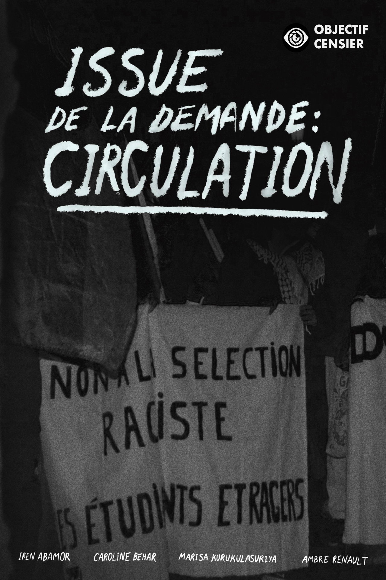 Issue de la demande : Circulation poster