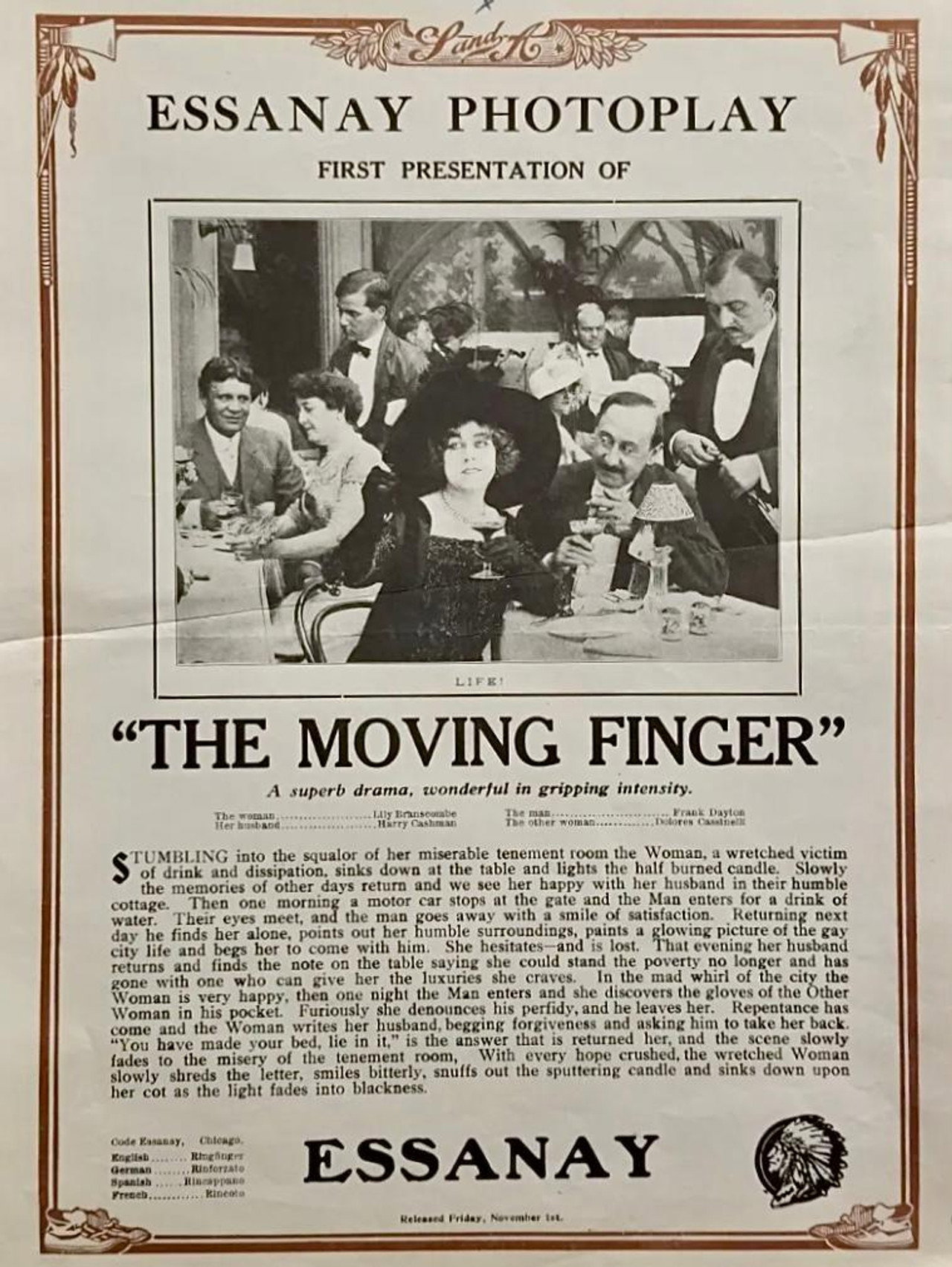 The Moving Finger Backdrop