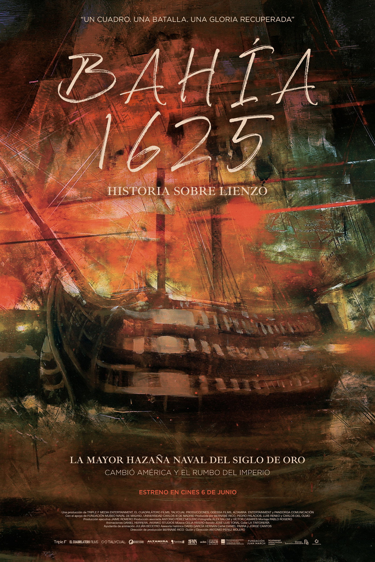 Bahía 1625. Historia sobre lienzo